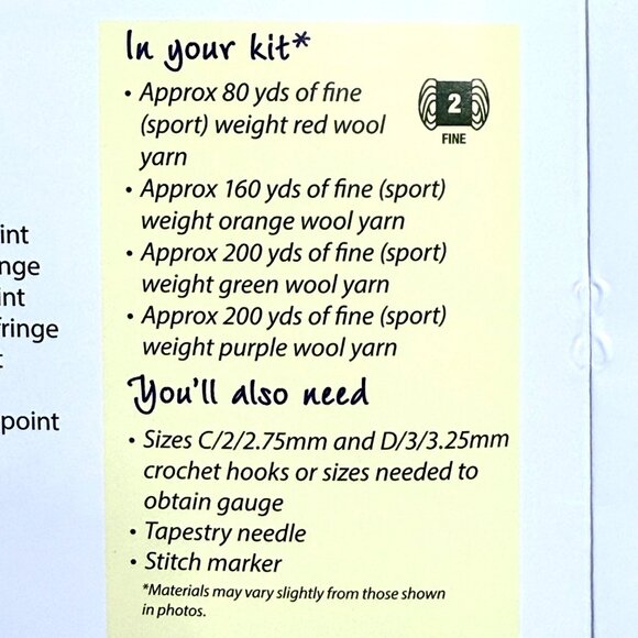 Annies Crochet/Knit Kit Fall Table Toppers w/Yarn & Instructions - New - Picture 10 of 12